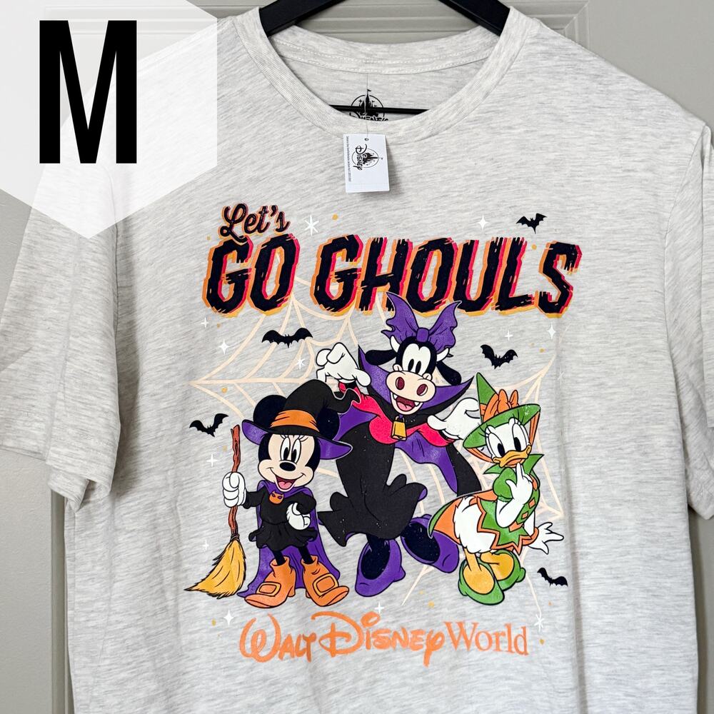 Disney Parks Halloween Go Ghouls Shirt 2025 Witch Minnie Clarabelle Daisy Medium